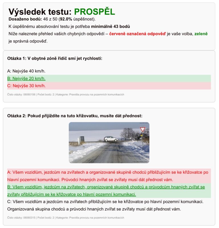 Auto kola Testy 2025 Procvi ujte Na ETesty2 cz ETesty2 cz